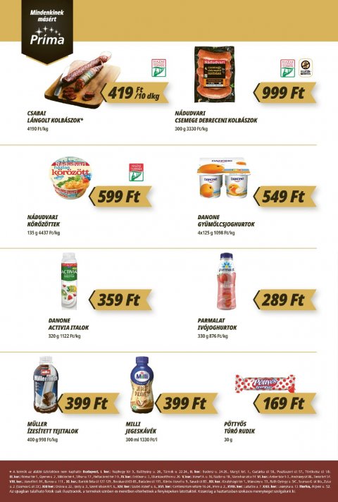 CBA Príma akciós újság