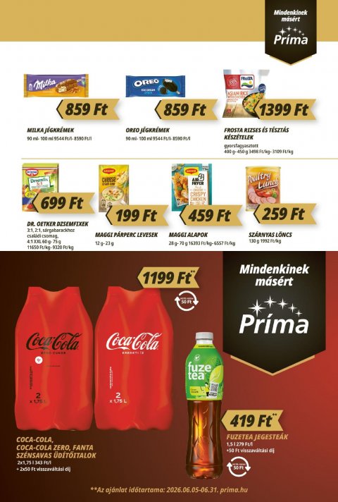 CBA Príma akciós újság