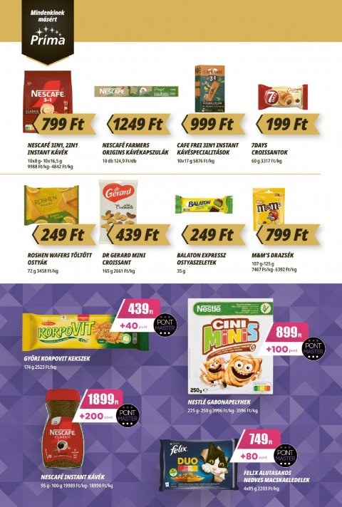 CBA Príma akciós újság