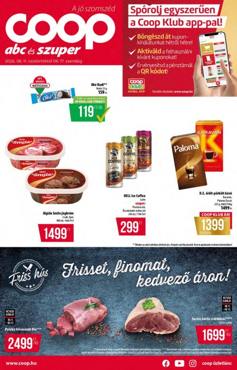 COOP országos akciós újság od 11. 6. 2026 do 17. 6. 2026