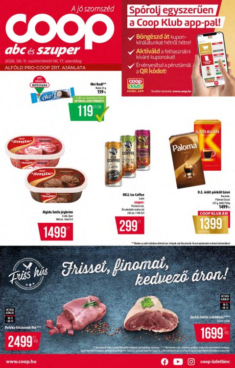 COOP Alföld akciós újság od 11. 6. 2026 do 17. 6. 2026
