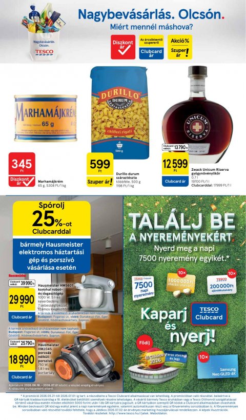 TESCO Hipermarket akciós újság