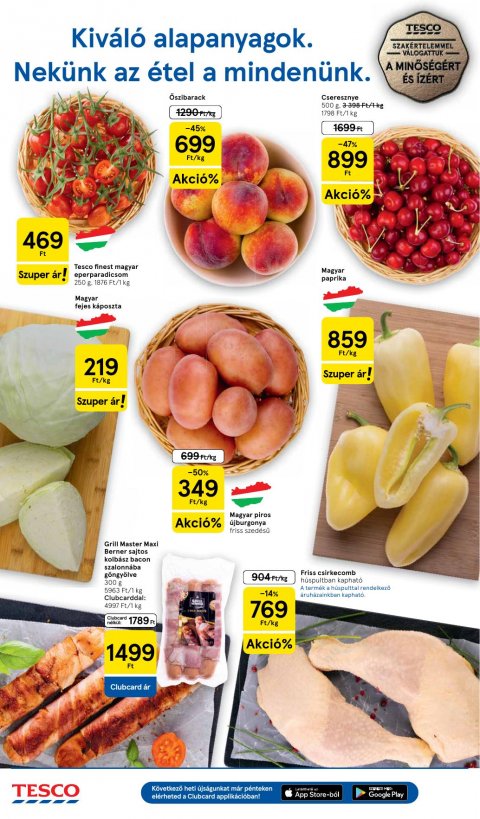 TESCO Szupermarket akciós újság