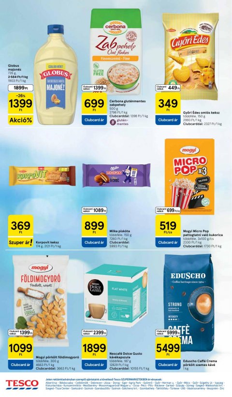 TESCO Szupermarket akciós újság