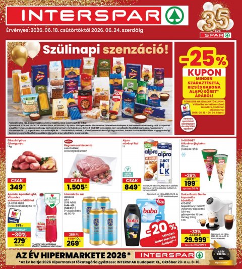 INTERSPAR akciós újság od 18. 6. 2026 do 24. 6. 2026