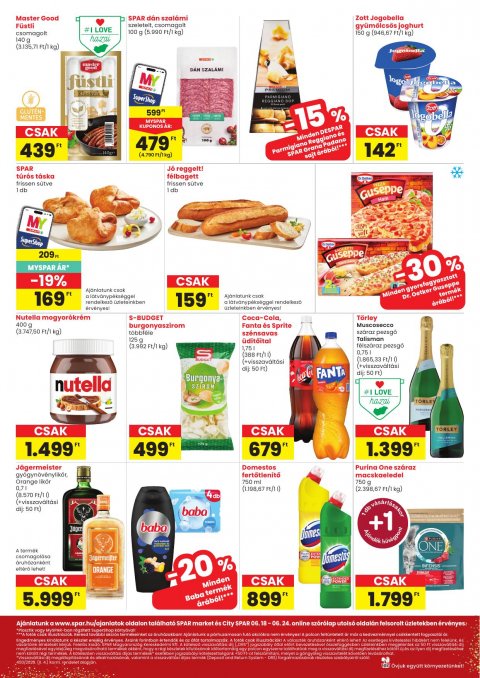SPAR Market és City Spar akciós újság