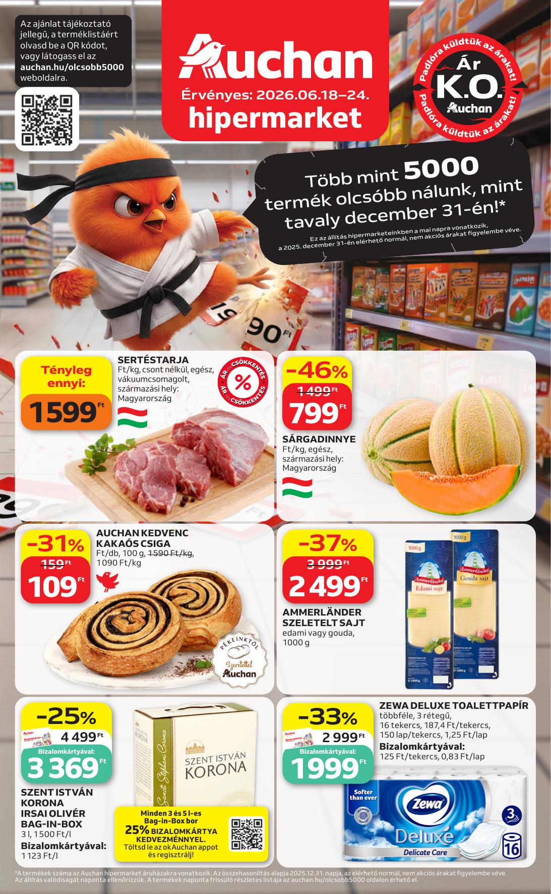 AUCHAHipermarket akciós újságN  od 18. 6. 2026 do 24. 6. 2026