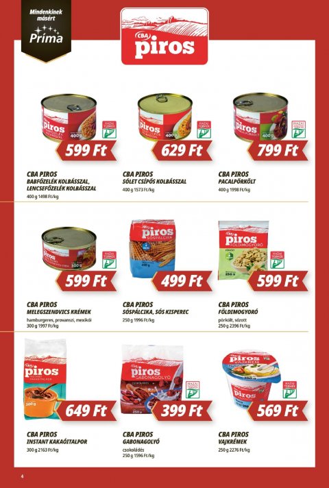 CBA Príma akciós újság