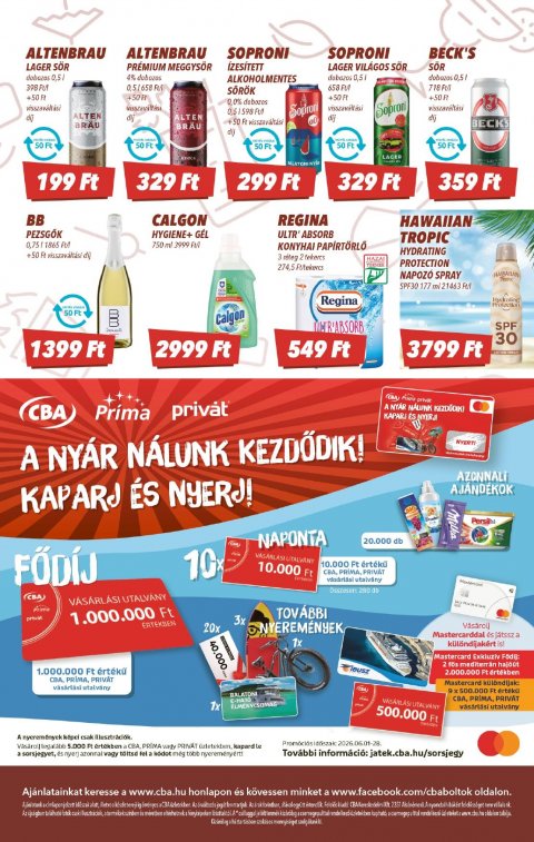 CBA akciós újság