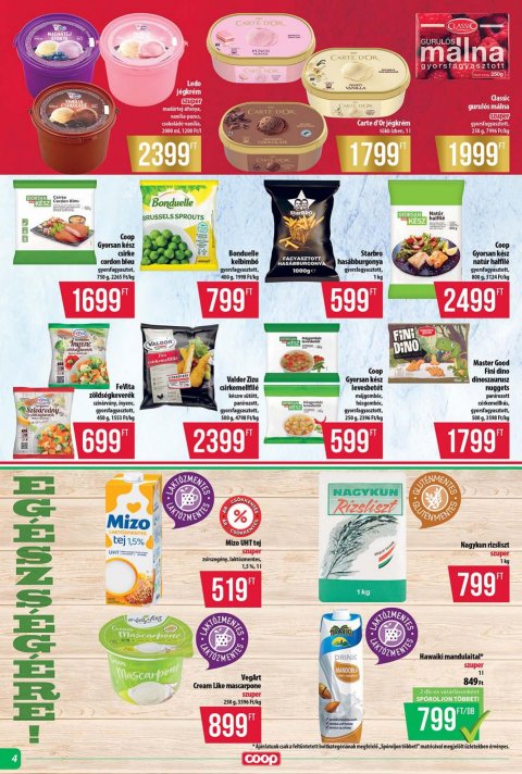 COOP Tisza akciós újság