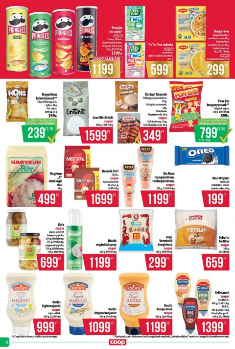 COOP Tisza akciós újság