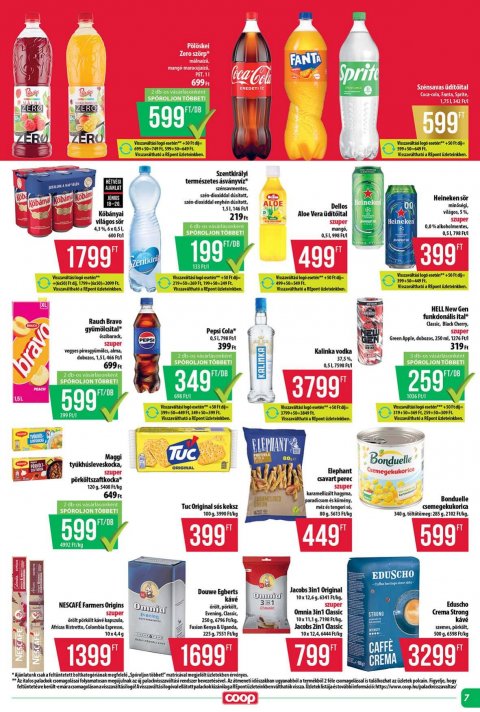 COOP Tisza akciós újság