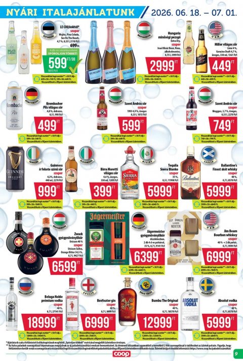 COOP Tisza akciós újság