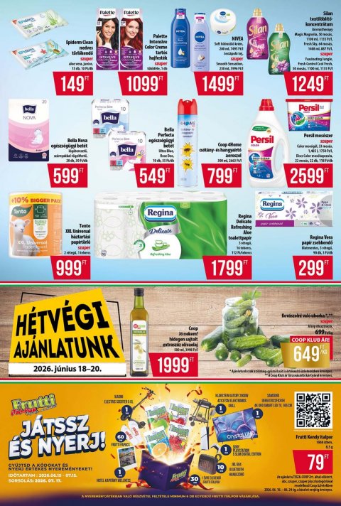 COOP Tisza akciós újság