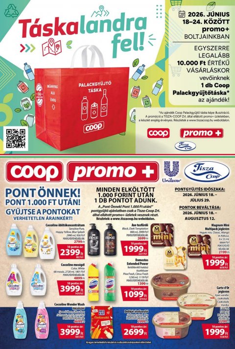 COOP Tisza akciós újság