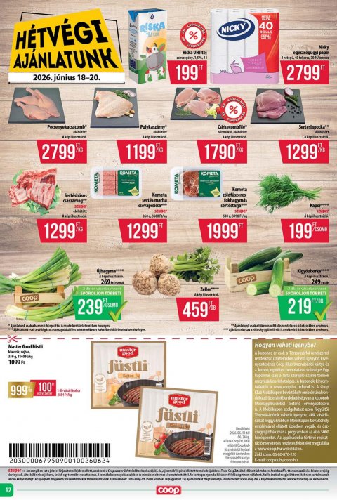 COOP Tisza akciós újság