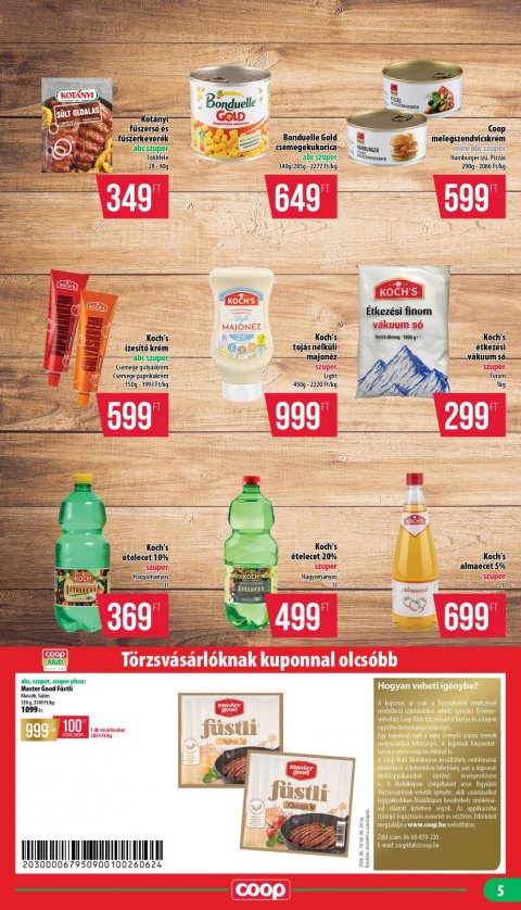 COOP Nyírzem akciós újság