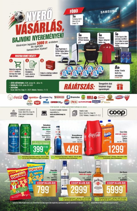 COOP Észak-Kelet akciós újság