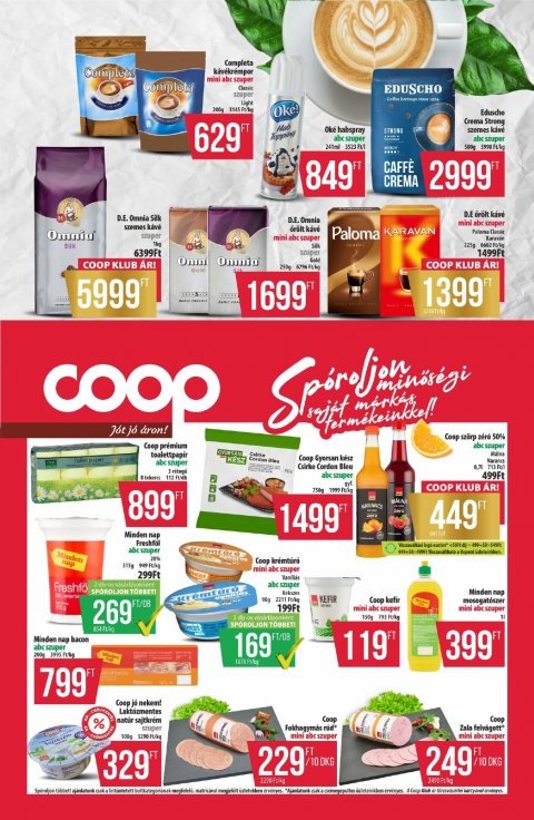 COOP Észak-Kelet akciós újság