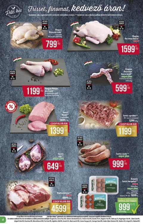 COOP Alföld akciós újság