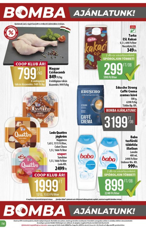 COOP Alföld akciós újság