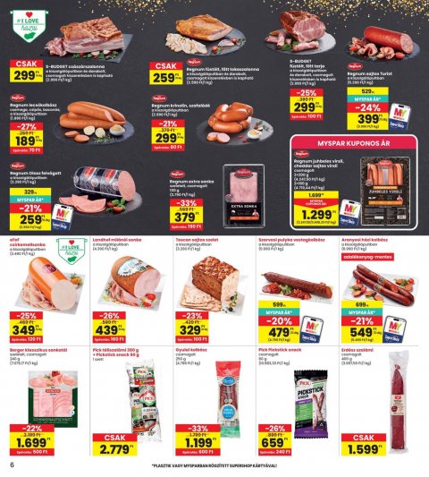 INTERSPAR akciós újság