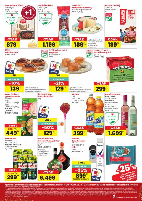 SPAR City Bp. Irinyi J. utca megújulás akciós újság