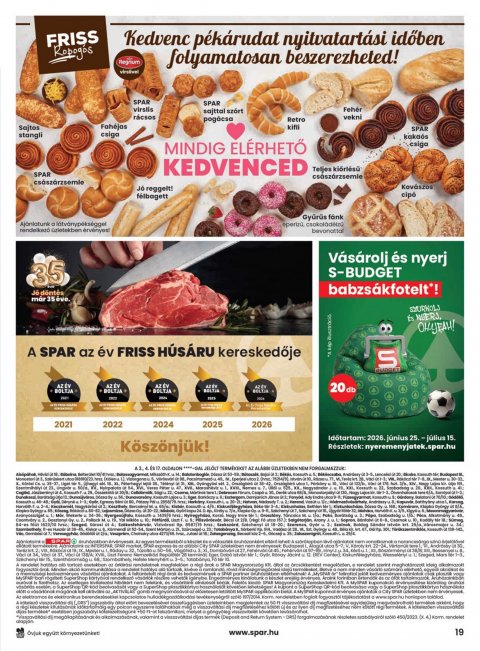 SPAR akciós újság