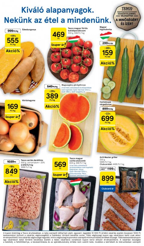 TESCO Szupermarket akciós újság