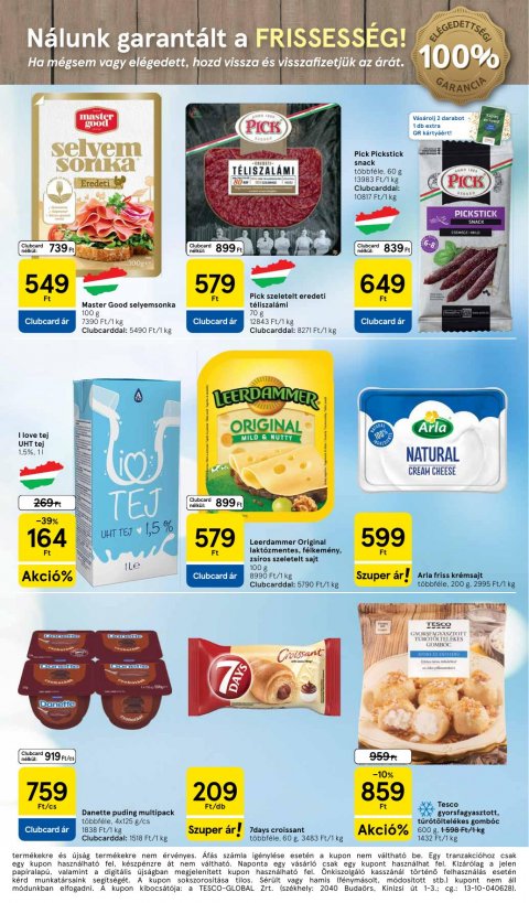 TESCO Szupermarket akciós újság