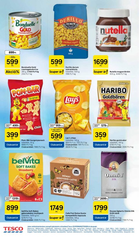 TESCO Szupermarket akciós újság
