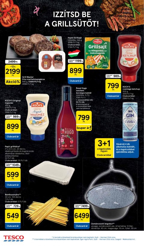 TESCO Szupermarket akciós újság