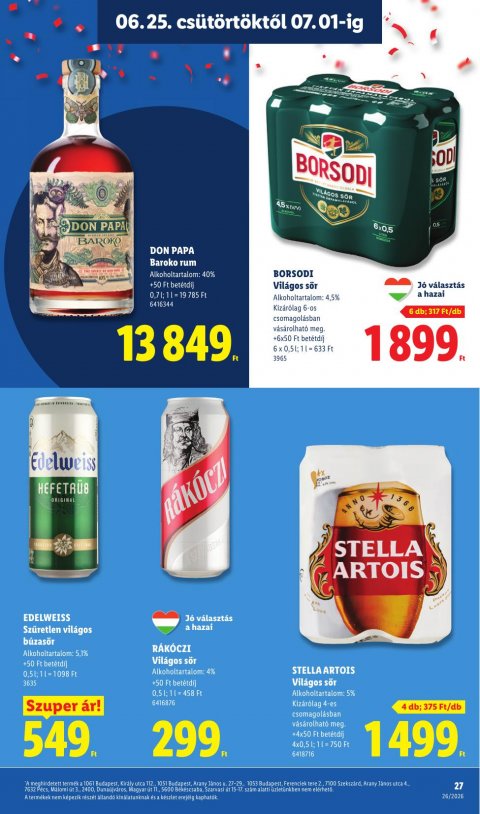 LIDL akciós újság