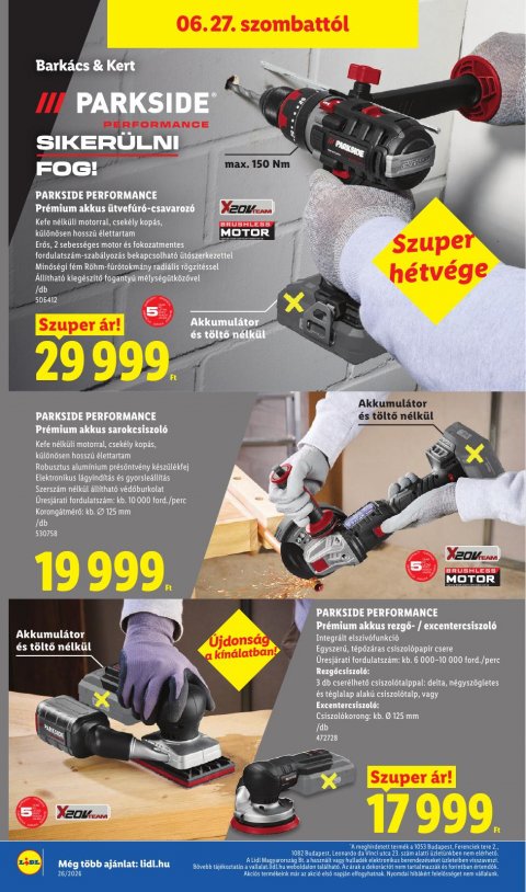 LIDL akciós újság