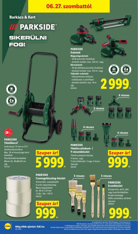 LIDL akciós újság