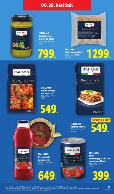 LIDL akciós újság