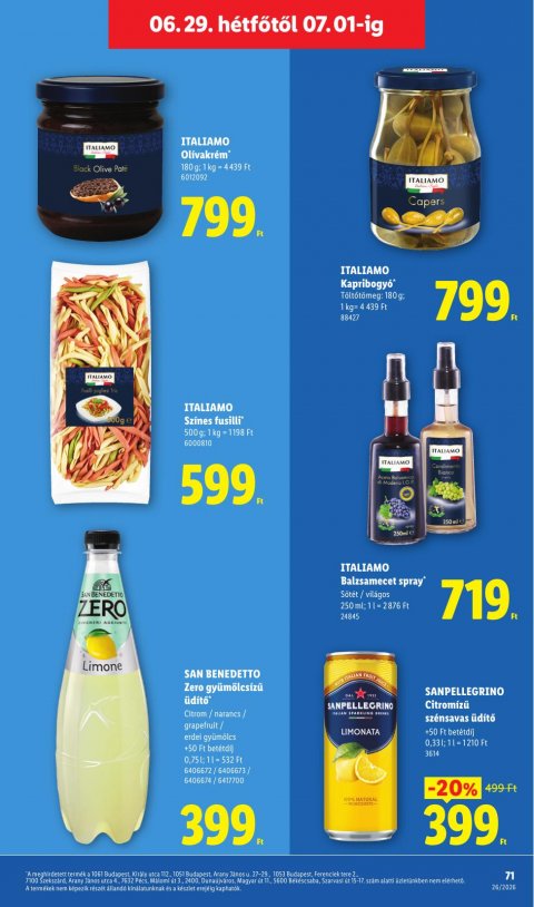 LIDL akciós újság