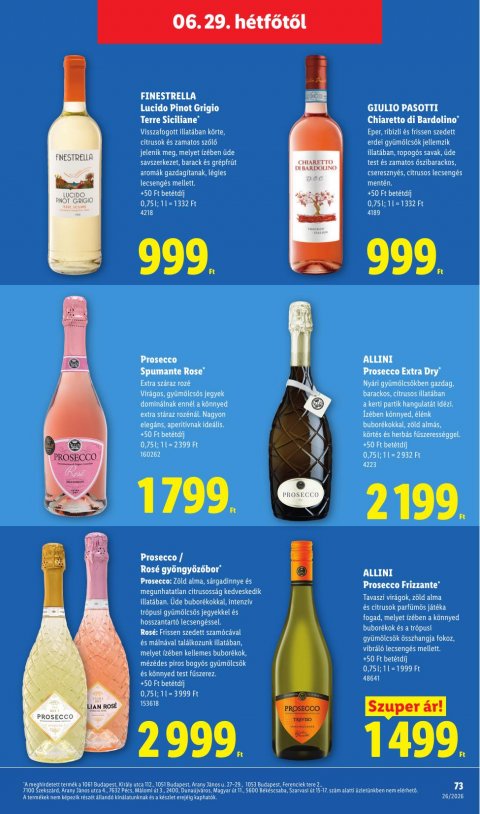 LIDL akciós újság