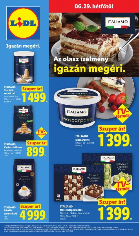 LIDL akciós újság