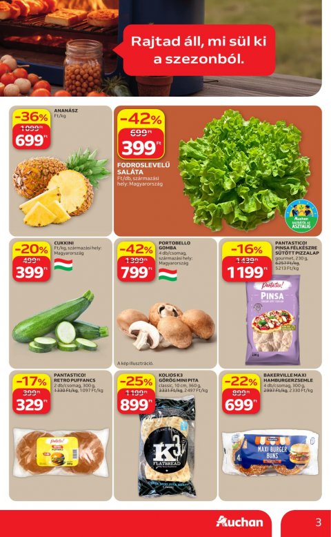 AUCHAN Hipermarket Grill akciós újság