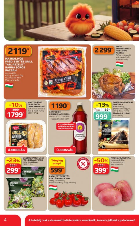 AUCHAN Hipermarket Grill akciós újság