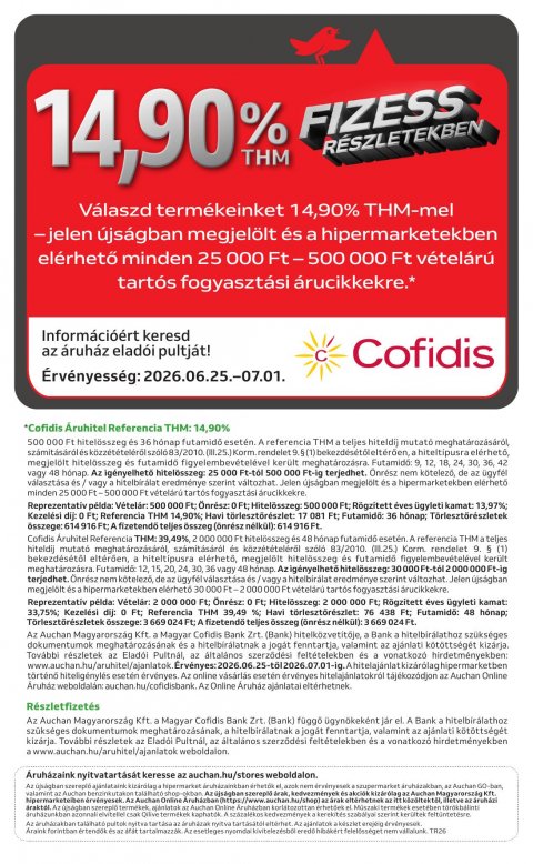 AUCHAN Hipermarket Grill akciós újság