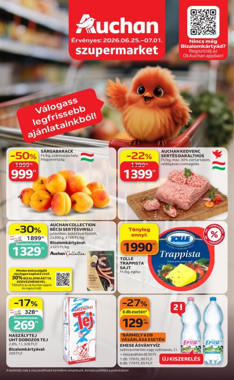 AUCHAN Szupermarket akciós újság od 25. 6. 2026 do 1. 7. 2026