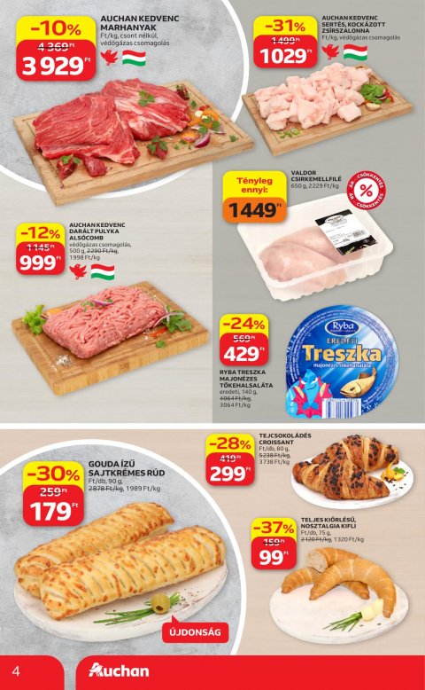 AUCHAN Szupermarket akciós újság