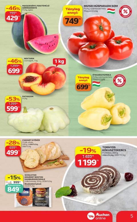 AUCHAN Szupermarket akciós újság