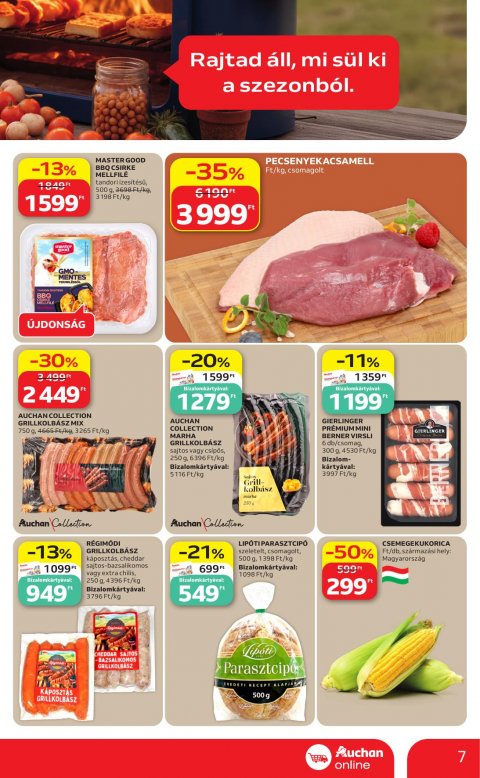 AUCHAN Szupermarket akciós újság