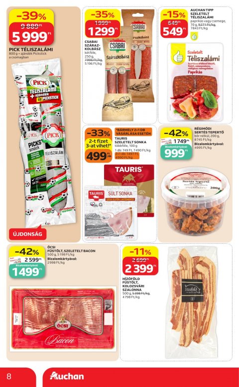 AUCHAN Szupermarket akciós újság