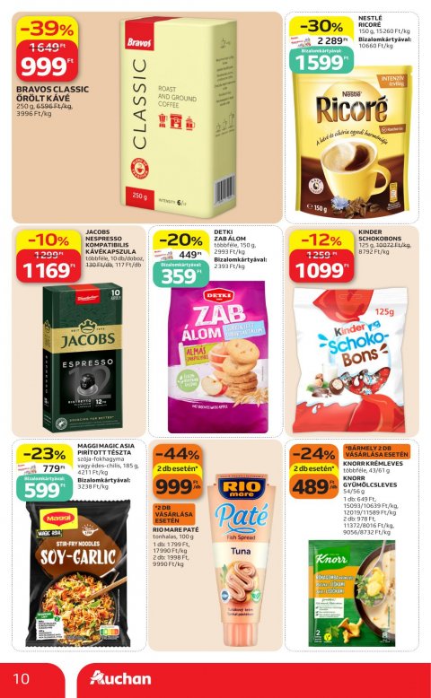 AUCHAN Szupermarket akciós újság