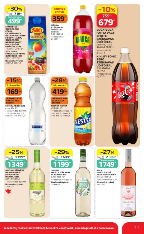 AUCHAN Szupermarket akciós újság