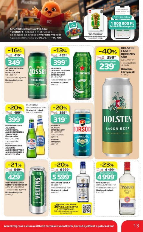 AUCHAN Szupermarket akciós újság